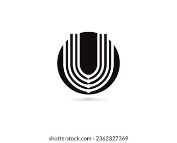 Letter U logo icon design template elements. U logo design