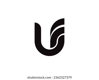 Letter U logo icon design template elements. U logo design