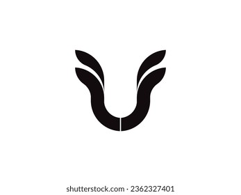 Letter U logo icon design template elements. U logo design