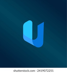 Letter U logo. Icon design. Template elements - vector sign