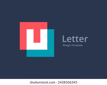 Letter U logo icon design template elements