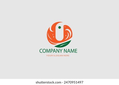 Elementos de Plantilla de diseño de logotipo de la letra U