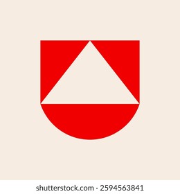 Letter U logo. Icon design. Template elements. Geometric abstract logos
