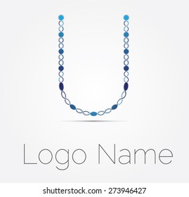 Letter U logo icon design template elements