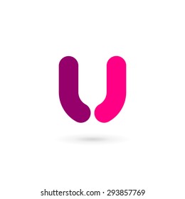 Letter U logo icon design template elements
