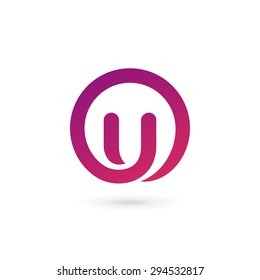 Letter U logo icon design template elements