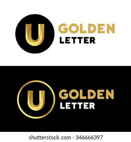 Letter U logo icon design template elements