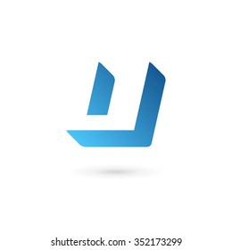 Letter U logo icon design template elements
