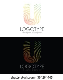 Letter U logo icon design template elements