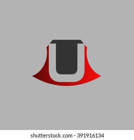 Letter u logo icon design template elements
