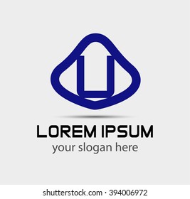 Letter U logo icon design template elements
