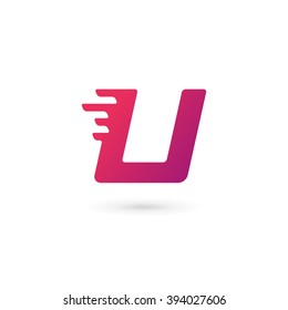 Letter U logo icon design template elements