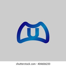 Letter u logo icon design template elements
