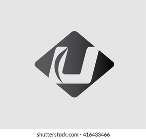 Letter u logo icon design template elements
