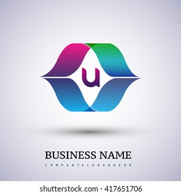 letter U logo icon design template elements for your application or company identity.