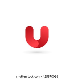Letter U logo icon design template elements