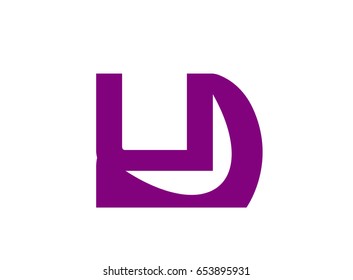 Letter u logo icon design template elements
