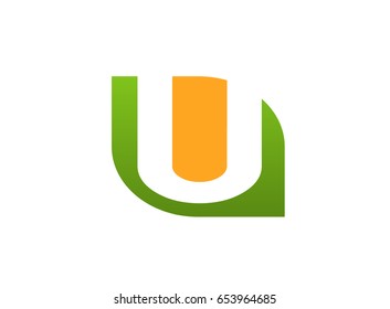 Letter U logo icon design template elements
