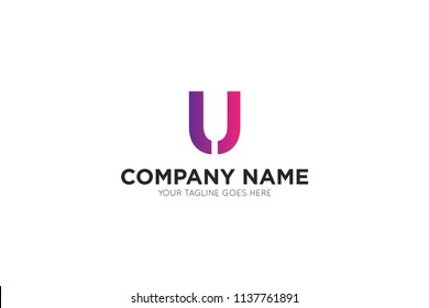 letter u logo, icon, symbol