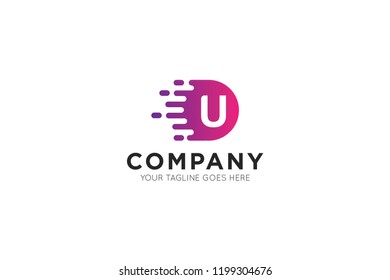 letter u logo, icon, symbol