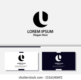 Letter U logo and icon, vector design template.EPS10