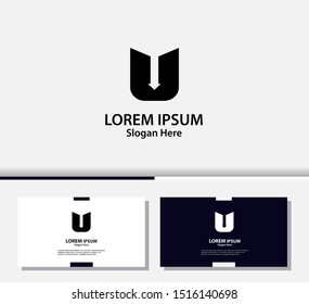 Letter U logo and icon, vector design template.EPS10