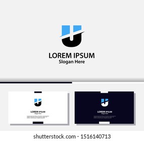 Letter U logo and icon, vector design template.EPS10