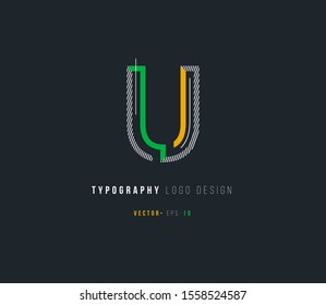 Letter U logo icon vector template.