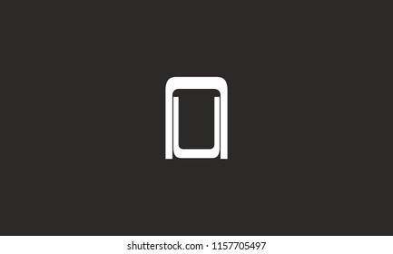 letter a and u logo or u and a logo for illustration use