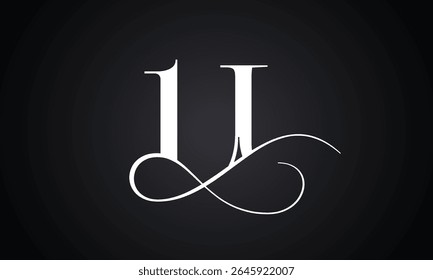 Letter u logo with infinity combination. Modern trendy initial luxury u letter logo design. Royal premium letter u logo design vector template.