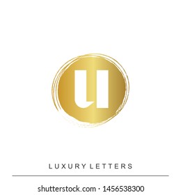 Letter U Logo Simple Elegant Initial Sign Symbol Icon.