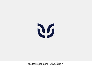 Letter U logo, simple and minimalist.