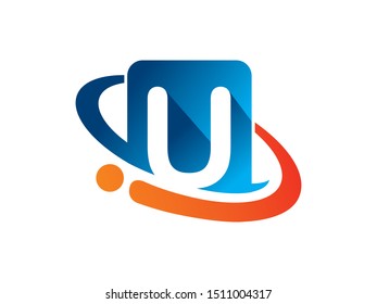 Letter U logo or symbol template design