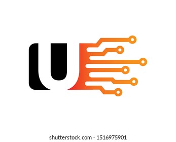 Letter U logo or symbol template design