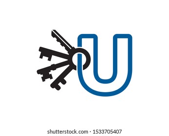 Letter U logo or symbol template design