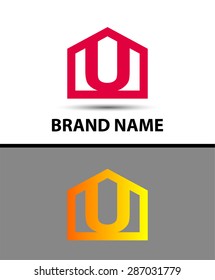 Letter U logo symbol - vector icon

