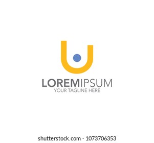 Letter U logo template