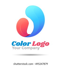 Letter U logo template. Vector business icon. Corporate branding identity design illustration for your company. Creative abstract concept.
