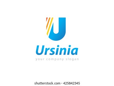letter U logo Template for your company