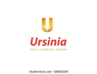 letter U logo Template for your company