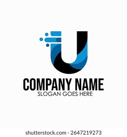 Letter U logo using for modern branding