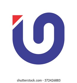 letter u logo vector.