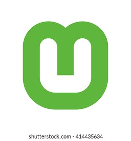 letter U logo vector.