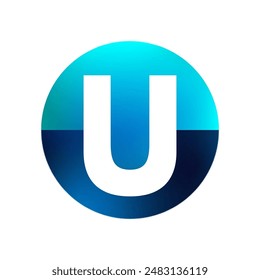 Letter U logo vector with eps format.