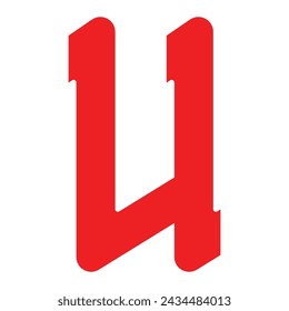 letter U logo vector illustration design