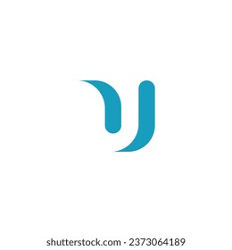 letter u logo vector image