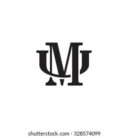 letter U and M monogram logo