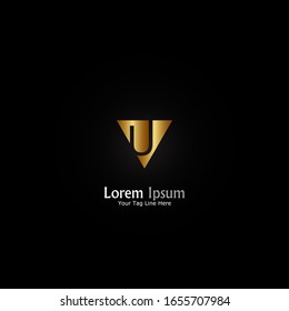 "letter U". Minimalist, simple,digital and modern logo design.
