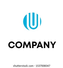Letter U Modern Logo Design Template sign vector Unique