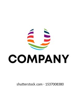 Letter U Modern Logo Design Template sign vector Unique